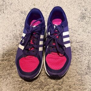 Adidas Women's Vibrant Purple and Pink Sneakers
